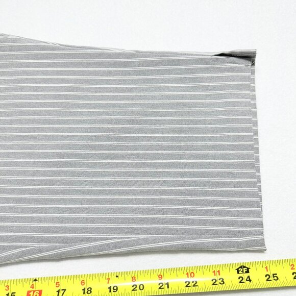 Maurices Women's Stretch Grey/White High Rise Striped Crop Pants Plus Sz 4X NWOT - Picture 10 of 10